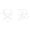 Manhattan Comfort Hollywood Lounge Accent Chair in White and Polished Chrome, PK2 2-AC050-WH - alternate 5